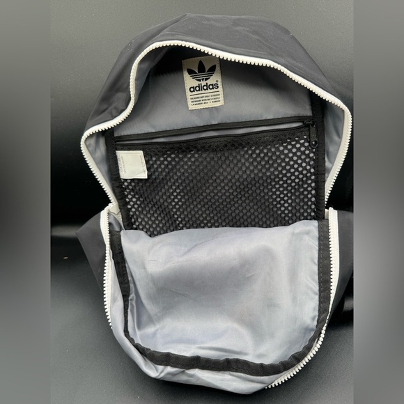 Adidas Black and White Backpack Compact Design - Picture 7 of 8